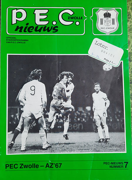 AZ Programma 7-nov-1981 PEC Zwolle uit